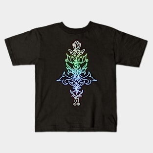geometric neon Kids T-Shirt